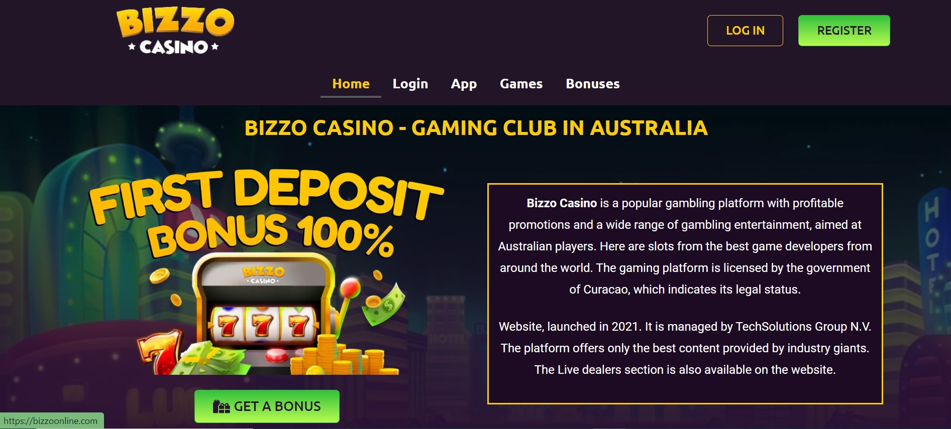 Bizzo Casino Plattform