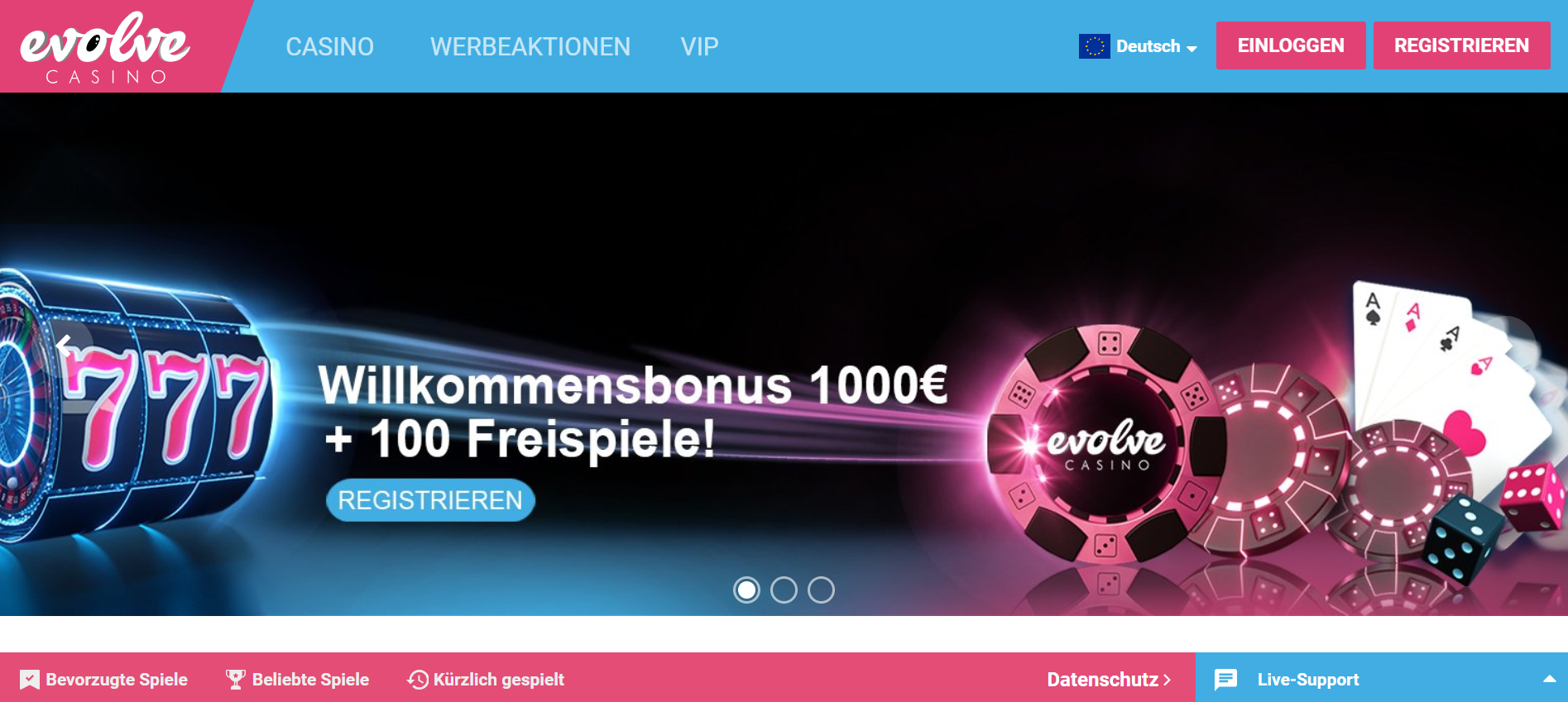 Evolve Casino Bonus mit Blick auf das Einzahlungslimit – mindesteinzahlung bei online casinos erklärt