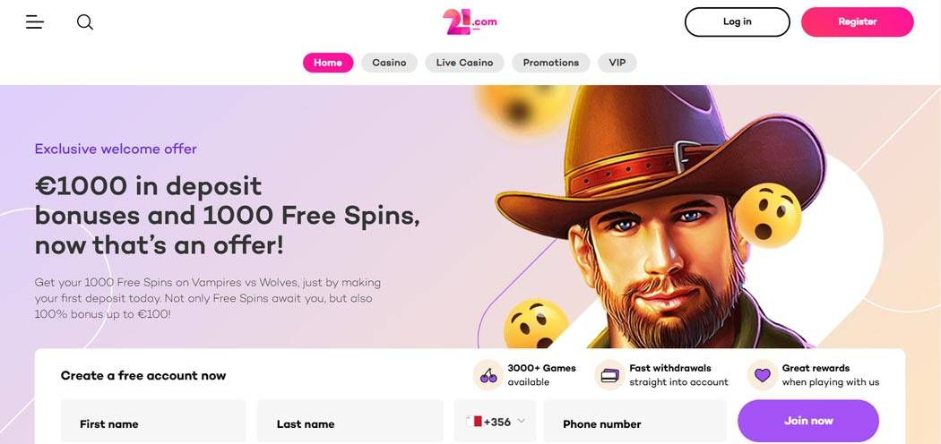 21.com Casino